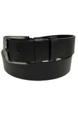 Siyah Hakiki Deri Düz Renk 4.5 cm.lik Spor Kemer- Tek Katmanlı Manda Derisi - 500-Düz-22Y thumbnail 3