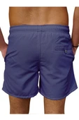 Su İtici Özellikli Dijital Baskılı Erkek Plaj Deniz Şort Mayo - 163-Füme thumbnail 3