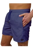 Su İtici Özellikli Dijital Baskılı Erkek Plaj Deniz Şort Mayo - 163-Füme thumbnail 2