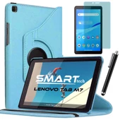 Lenovo Tab M7 7 inç Standlı Tablet Kılıfı Ekran Koruyucu Kalem Set - 2