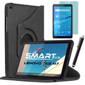 Lenovo Tab M7 7 inç Standlı Tablet Kılıfı Ekran Koruyucu Kalem Set - 8