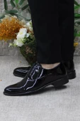 Pierre Cardin 7018 Siyah Rugan Damat Ayakkabısı Takım Ayakkabısı Erkek Klasik Ayakkabı - 3