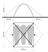 Turbat Borzhava 3 Üç Kişilik Çadır - Dw, Sarı thumbnail 4