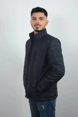 Erkek Cepli ve Fermuarlı Mont Lacivert - 4