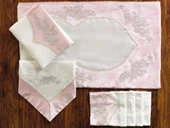 Fransız Güpürlü Lara Bohça Seti 4 Parça thumbnail 2