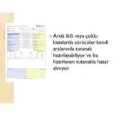 Automix Araba Araç Otomobil Maddi Hasarlı Trafik Kazası Tespit Tutanağı Bilgi Formu Yazı Kalem - 4