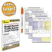 Automix Araba Araç Otomobil Maddi Hasarlı Trafik Kazası Tespit Tutanağı Bilgi Formu Yazı Kalem - 1