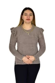 Kadın Yumoş Triko Zincirli Kazak BGL-ST03356 thumbnail 10