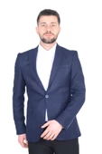 Cengiz İnler Dokulu Kırlangıç Yaka 6 Drop Yün Erkek Ceket - 2