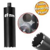 Elmas Karot Ucu 89 mm Shun Beton Zemin Duvar Delme Delik Açma Panç Aparat Uç Deprem Numune Al Test - 1
