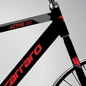 Carraro Active 280 V Fren 21 Vites 28 Jant Şehir Bisikleti Siyah Kırmızı 49 Kadro - 2