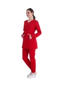TULIP- Kadın Likralı Kırmızı Üniforma Takımı thumbnail 2
