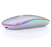 Sprange SRM1 Rgb Ledli Şarjlı Çift Mod 2.4GHz Wireless +  5.1V Bluetooth Mouse - 12