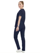 CLOWER- Kadın Likralı Lacivert Üniforma Takımı thumbnail 2