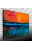 Turuncu Mavi Dekoratif Canvas Tablo (50x70) - 1