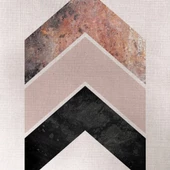 Pastel Renklerde Geometrik Şekiller Kanvas Tablo 50 x 70 thumbnail 2