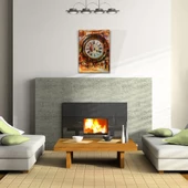 Duvar Saati , Pastel Renklerde Kanvas Tablo 50 x 70 thumbnail 2