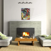 Soyut , Çok Renkli Dekoratif Kanvas Tablo 50 x 70 - 2