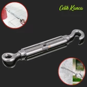 Çelik Kanca M6 Yük Halat Gerdirme Galvenizli Paslanmaz 5 ADET thumbnail 7