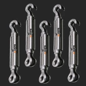 Çelik Kanca M6 Yük Halat Gerdirme Galvenizli Paslanmaz 5 ADET thumbnail 8