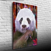 Suluboya Tekniğinde Panda Görseli Kanvas Tablo 50 x 70 thumbnail 1
