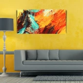 Soyut Çalışma , Pastel Renklerde Kanvas Tablo 60 x 120 thumbnail 3