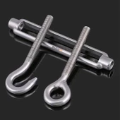 Çelik Kanca M8 Yük Halat Gerdirme Galvenizli Paslanmaz 5 ADET thumbnail 4