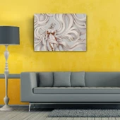 Tanrıça Venüs Betimlemesi Krem ve Altın Renklerinde Kanvas Tablo 50 x 70 - 2