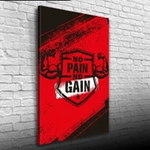 No Pain No Gain Poster Kanvas Tablo 50 x 70 thumbnail 3