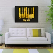 Music Piyano Tuşları Poster Kanvas Tablo 50 x 70 - 3