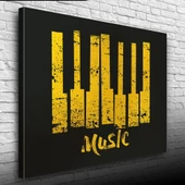 Music Piyano Tuşları Poster Kanvas Tablo 50 x 70 - 2