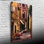 İtalya Pizza Dükkanı Kanvas Tablo 50 x 70 thumbnail 3