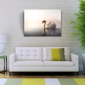Göldeki Kuğu Kanvas Tablo 50 x 70 thumbnail 2