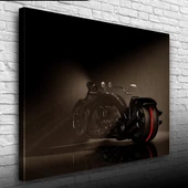 Siyah Concept Chopper Motosiklet Kanvas Tablo 50 x 70 thumbnail 1