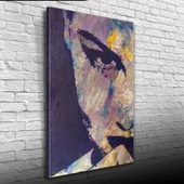 Yağlıboya Kadın Portre Gri Tonlarda Kanvas Tablo 50 x 70 thumbnail 1