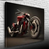 Kırmızı Concept Motosiklet Kanvas Tablo 50 x 70 thumbnail 3