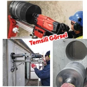 Elmas Karot Ucu 140 mm Shun Beton Zemin Duvar Delme Delik Açma Panç Aparat Uç Deprem Numune Al Test thumbnail 5