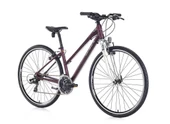 Carraro Sportive 222 V Fren 21 Vites 28 Jant Şehir Bisikleti Mat Mor Gri Fuşya 41 Kadro thumbnail 2