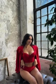 Hera Kırmızı Bustiyer Takım - 3