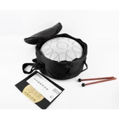 Jwin JTN-1213 12 Inç 13 Ses Ton Çelik Handpan Tongue Drum Davulu - Beyaz - 1