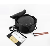 Jwin JTN-1213 12 Inç 13 Ses Ton Çelik Handpan Tongue Drum Davulu - Siyah - 1