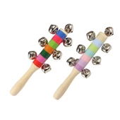 Jwin JSZ-101 Metal Zilli Ahşap Marakas Orff - Ritim Aleti - 1