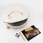Jwin JTN-1415 14 Inç 15 Ses Ton Çelik Handpan Tongue Drum Davulu - Siyah - 1