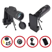 SKYPAL ST-201M 40X60 Monoküler Tripodlu Dürbün Taşıma Çantası ve Mobil Aparat - 1