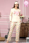 Yüzde Yüz Pamuk Bayan Penye Pijama Takımı - 6