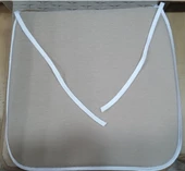 Mandaş Milanyum Düz Desen Bağcıklı Sandalye Minderi Capicino 6 ADET - 1