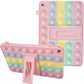 Samsung Galaxy Tab A7 Lite T220 T225 T227 Kılıf Cute Dolls Standlı Eğlenceli 3D Karekterli Çocuk Kılıfı - 12