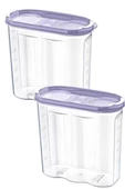 Periboia 2 Kapaklı Ölçekli Erzak Kuru Gıda Saklama Kutusu Kabı 2,4 Litre-SA940 - 10