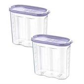 Periboia 2 Kapaklı Ölçekli Erzak Kuru Gıda Saklama Kutusu Kabı 2,4 Litre-SA940 - 9