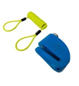 Motosiklet Alarmlı Disk Kilidi 110 Desibel Hatırlatma Kablolu (Mavi)_Supermoto thumbnail 1